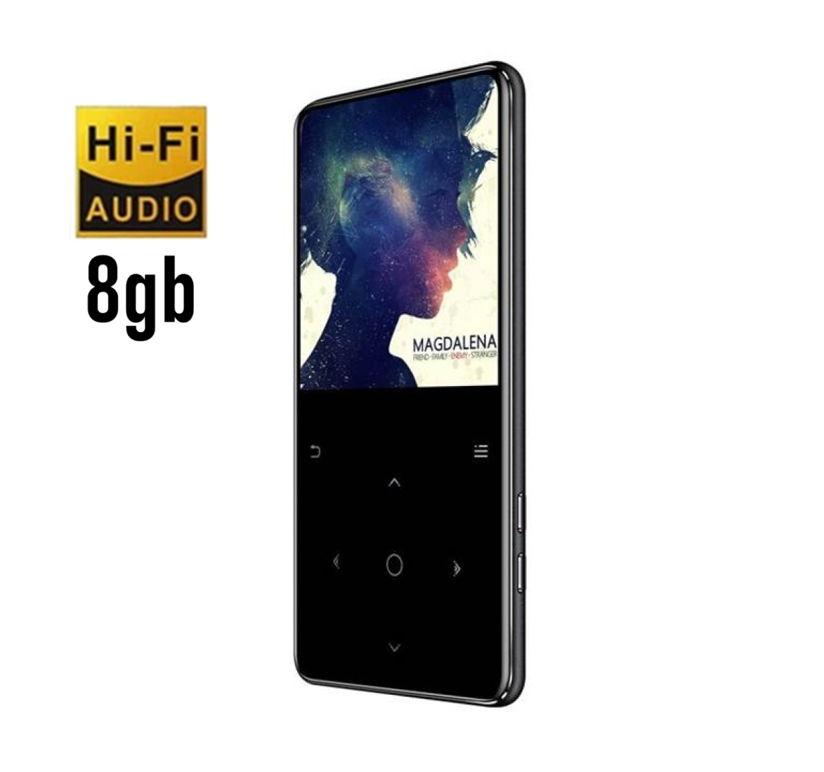 MP3 плеєр JNN C6 2.4" Hi-Fi 8Gb металевий з вбудованим динаміком Dark Grey, фото 1