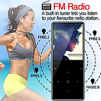 MP3 плеєр JNN C6 2.4" Hi-Fi 8Gb металевий з вбудованим динаміком Dark Grey, фото 4