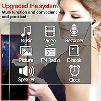 MP3 плеєр JNN C6 2.4" Hi-Fi 8Gb металевий з вбудованим динаміком Dark Grey, фото 5