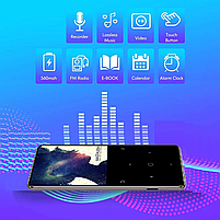 MP3 плеєр JNN C6 2.4" Hi-Fi 8Gb металевий з вбудованим динаміком Dark Grey, фото 10