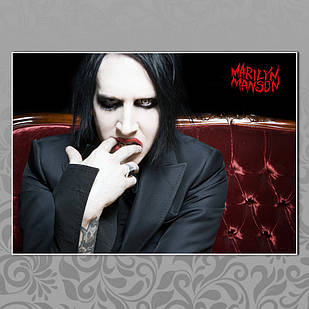 Плакат А3 Рок Marilyn Manson 003