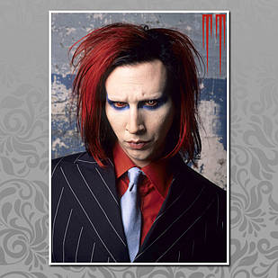Плакат А3 Рок Marilyn Manson 007