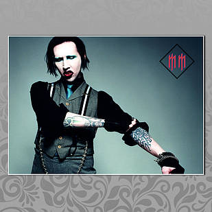 Плакат А3 Рок Marilyn Manson 010