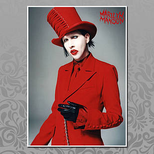 Плакат А3 Рок Marilyn Manson 011