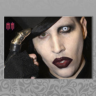 Плакат А3 Рок Marilyn Manson 014