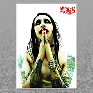 Плакат А3 Рок Marilyn Manson 016