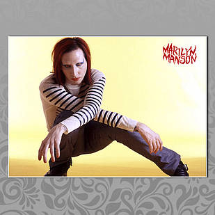 Плакат А3 Рок Marilyn Manson 017