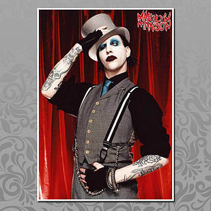 Плакат А3 Рок Marilyn Manson 019