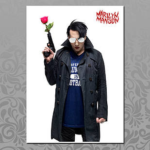Плакат А3 Рок Marilyn Manson 021