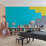 Самоклеюча стінова PET плитка Блакитна однотонна 600*300*2мм, фото 6