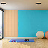 Самоклеюча стінова PET плитка Блакитна однотонна 600*300*2мм, фото 7