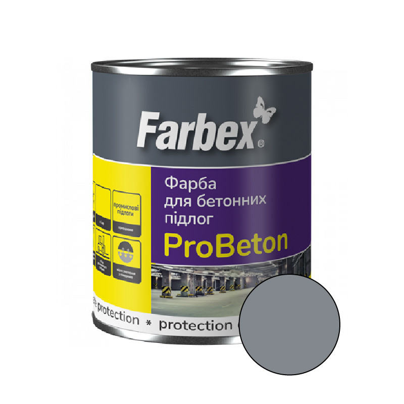 Фарба для бетонних підлог Farbex ProBeton 2,8кг. сіра, фото 1