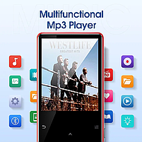 MP3 плеєр JNN C6 2.4" Hi-Fi 8Gb металевий з вбудованим динаміком Red, фото 2