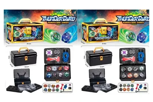 Ігровий набір Бейблейд у кейсі, 8 вовчків Beyblade — комплект для битв, фото 1