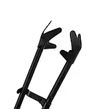 Ретро-набір аксесуарів для каміна Kaminer 25969 (5 в 1) — чавунно-сталевий комплект із підставкою, фото 9