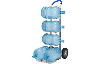 ViO HT-6BA, Двоколісний візок з ручками і платформою для переміщення бутлів, алюмінієвий, до 250 кг