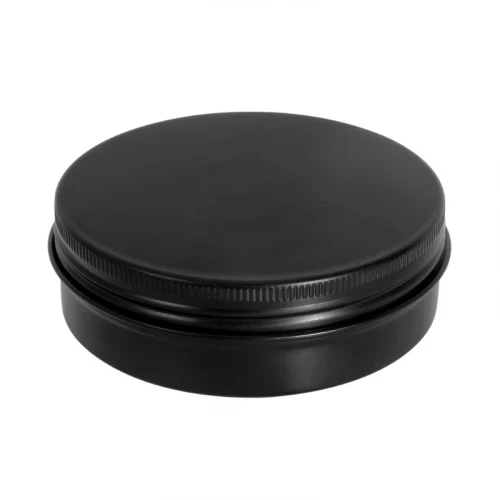 Баночка косметична алюміній 100 мл (чорна), фото 1