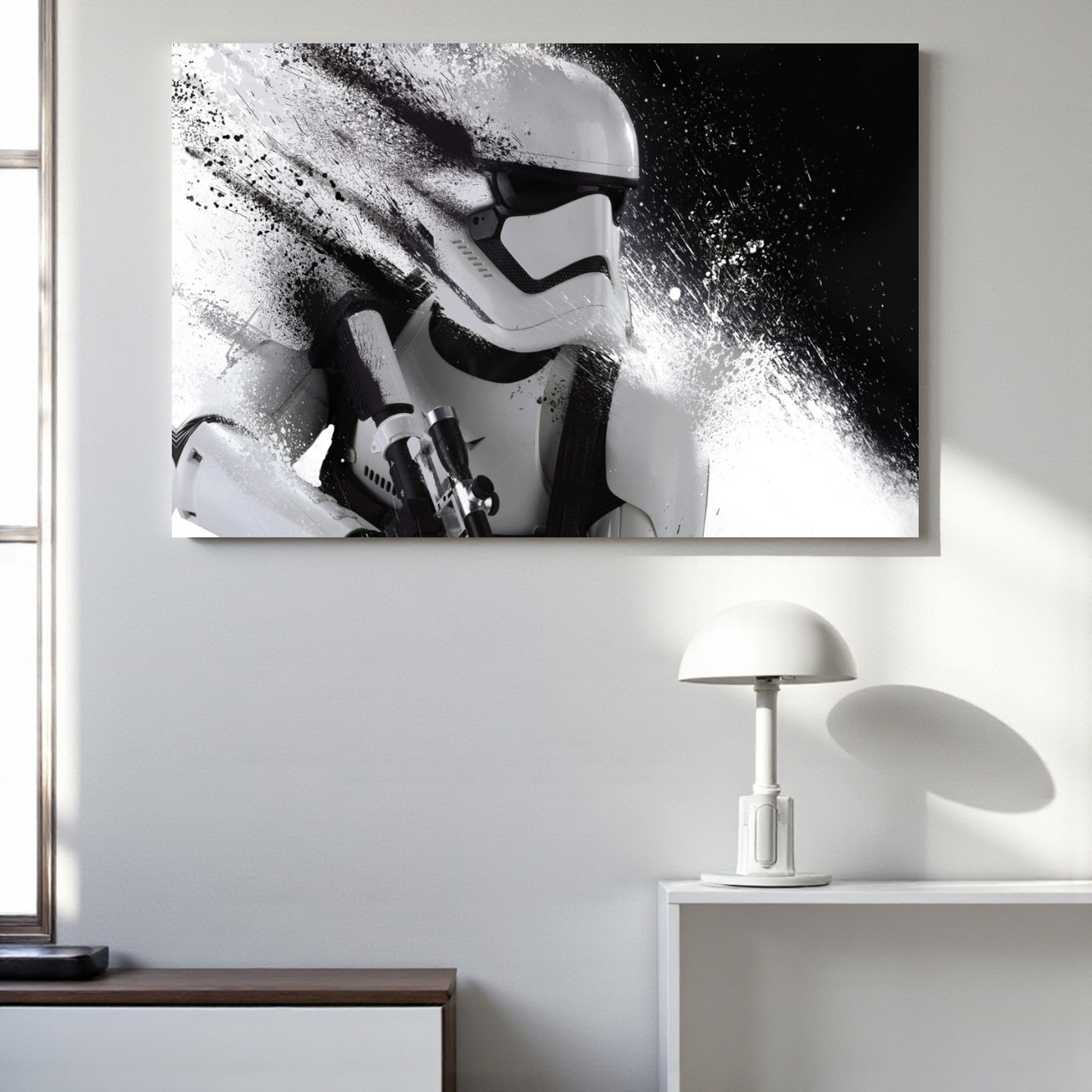 Картина «Star Wars Stormtrooper» Зоряні війни Штурмовик Друк на полотні Подарунок для фаната 60х40 см, фото 1