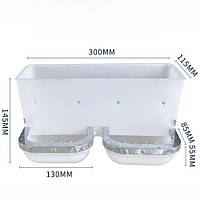 Бункерна годівниця для кроликів подвійна