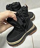 Зимові чоботи   дутики Kimboo  чорні 23-28, фото 5