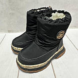 Зимові чоботи   дутики Kimboo  чорні 23-28, фото 6
