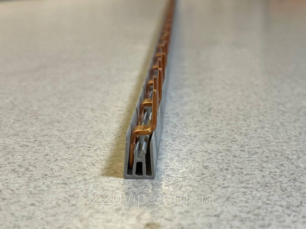 2P 57 модулів 1метр SCHNEIDER ELECTRIC Шина гребінчаста штирова 10390, для автоматів, з'єднувальна гребінка, фото 1