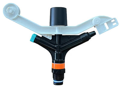 Зрошувач імпульсний, круговий, діаметр до 54 м, 2290 м², до 8 м³/год, зрошувач імпульсний, Водомет 1" дюйм