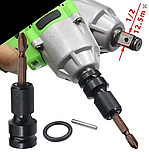 Перехідник з квадратним хвостовиком на шестигранник з 1/2« на 1/4», фото 3