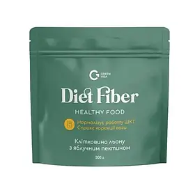 Клітковина льону з яблучним пектином Diet Fiber Грін-Віза 300 г
