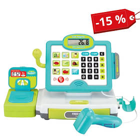 Касовий апарат Free 2 Play з мікрофоном, калькулятором, сканером і аксесуарами
