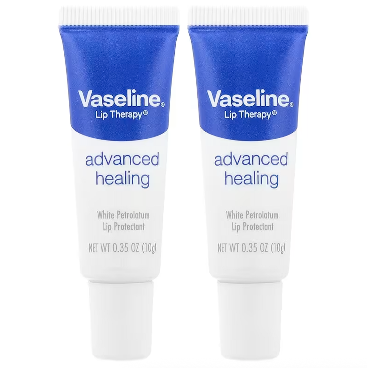 Vaseline, Lip Therapy®, покращений загоювальний бальзам для губ, 2 тюбики по 10 г, фото 1