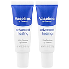 Vaseline, Lip Therapy®, покращений загоювальний бальзам для губ, 2 тюбики по 10 г