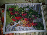 Картина для малювання камінням Diamond painting Алмазна вишивка "Рябина червона" , фото 6