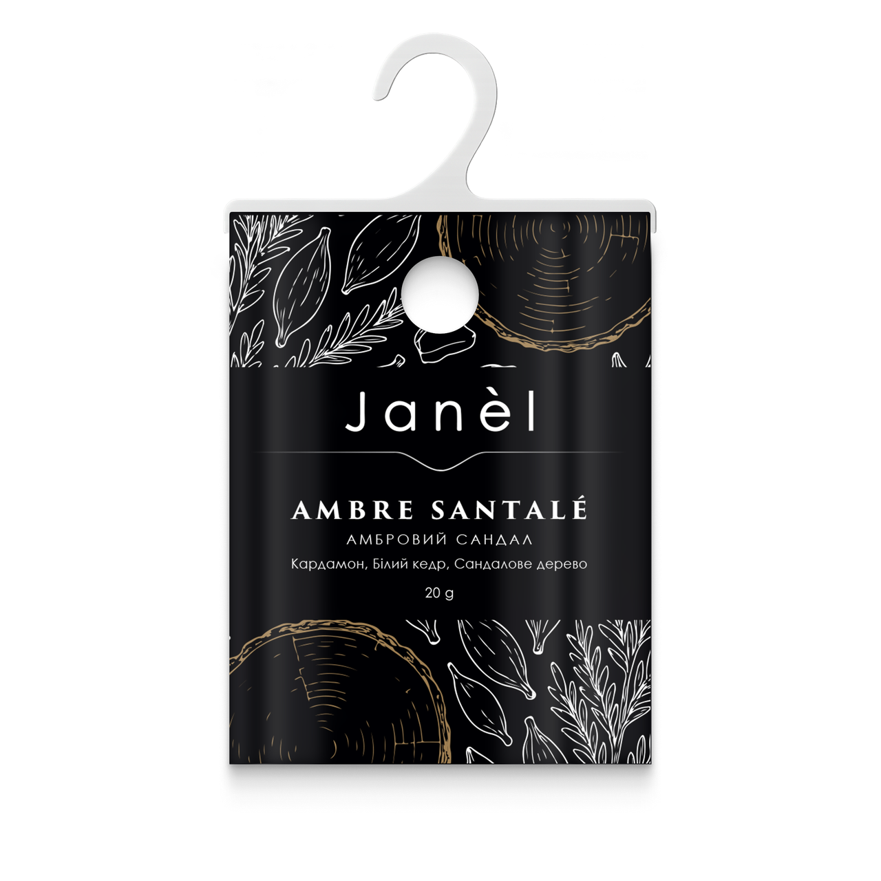 Аромасаше Janel - Ambre Santalé (Амбровий сандал) 20 мл, фото 1