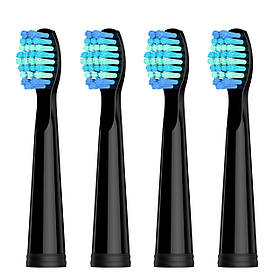 Змінна насадка Для Звукової Електричної Зубної щітки Seago SG575 і SG958 4 шт Чорна