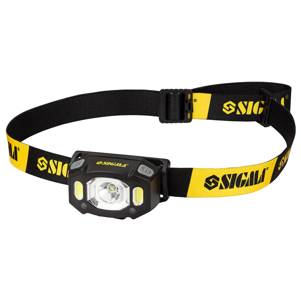 LED ліхтар налобний акумуляторний 300Лм 1200мАгод із сенсором SIGMA (5390231)