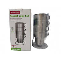 Набір кухлів для пікніка Kamille KM-4379 5 предметів