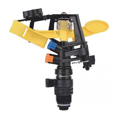 Зрошувач імпульсний, секторний, діаметр до 15 м, 176 м², 0,96 - 1,35 м³/год, дощувач пульсуючий "Фрегат 8"