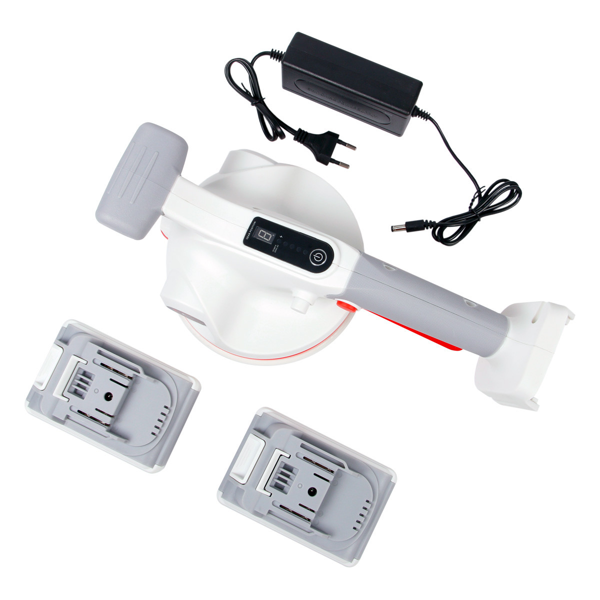 Віброприсоска для укладання плитки з двома акумуляторами Mechanic PowerFix Vibro, фото 1