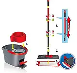 Набір для прибирання Vileda UltraMax Turbo 163425 - 2в1 з телескопічною ручкою та безконтактним віджиманням, фото 4