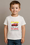 Футболка для дітей Я — Молнія МакКвін. Футболка з принтом Тачки, фото 2