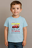 Футболка для дітей Я — Молнія МакКвін. Футболка з принтом Тачки, фото 3