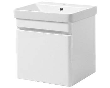 Тумба навісна ЮВВІС Vivace ТП-1 біла глянцева з умивальником Vivace 50 см