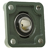 Корпусний підшипник фланцевий (з корпусом) UCF 205 CT Польща F480205, FY 25 TF, UCF.205, LEF 205, FGC 205, UCF205D1, RCJY 25, фото 2