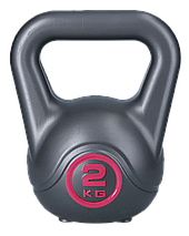 Гиря для кросфіту композитна гиря з вініловим покриттям протиударна гіря спортивна WCG Crossfit 2 кг, фото 2