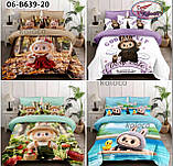 Фланелева полуторна постільна білизна/Комплект постільної білизни/припочинна білизна, фото 3