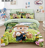 Фланелева полуторна постільна білизна/Комплект постільної білизни/припочинна білизна, фото 4