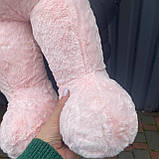 Великий плюшевий рожевий ведмедик 80см, фото 3