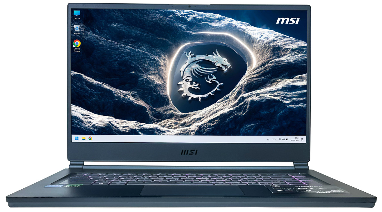 Ноутбук MSI Stealth 15M: Core i7-11375H / RAM 32 ГБ / GeForce RTX 3060 / SSD 1 ТБ / 15.6", 144 Гц, фото 1