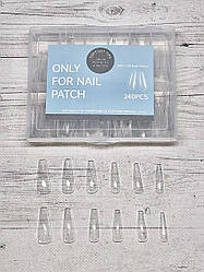 Гелеві типси для нарощення 240 шт (прозорі) L-28-1